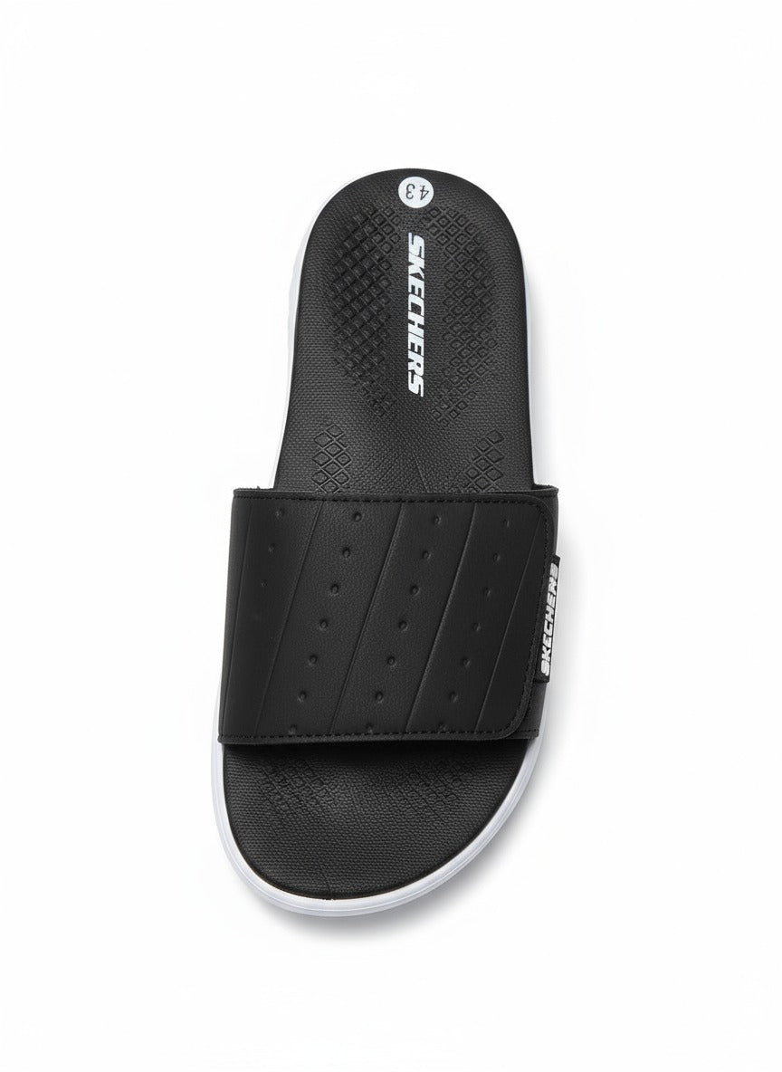 Skechers CoreComfort Slides – All Black