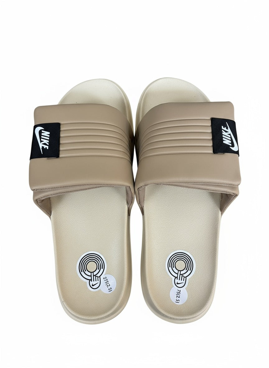 Nike ComfortEase Slides – Beige Edition